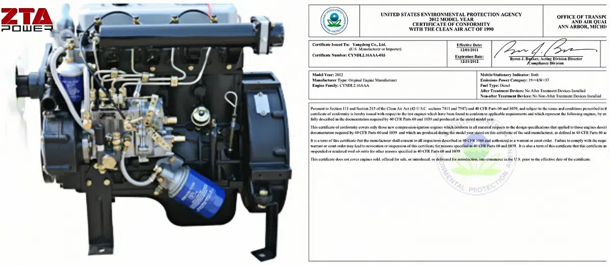YANGDONG EPA Genset 