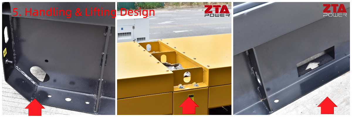 Generator Set With Handing And Lifting Hole